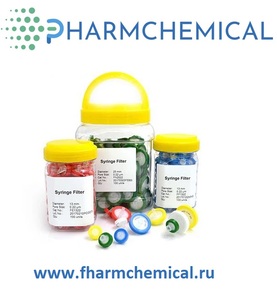 Шприцевой фильтр мембранный 0,22 мм, 25,0 мм, нестерильно, 50 штук, PVDF Шприцевой фильтр мембранный 0,22 мм, 25,0 мм, нестерильно, 50 штук, PVDF